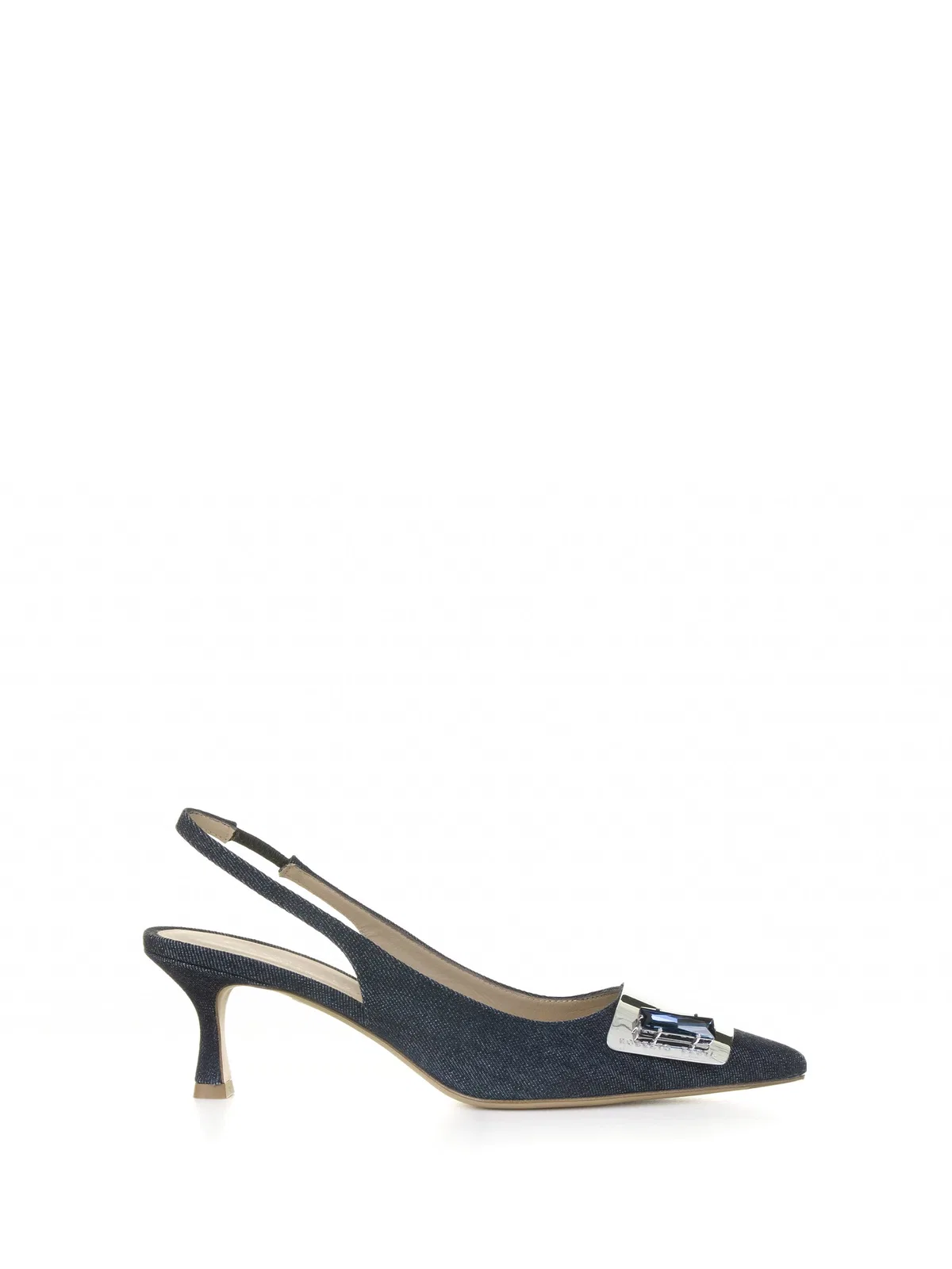 Roberto Festa Chanel Slingback In Vintage Jeans With A