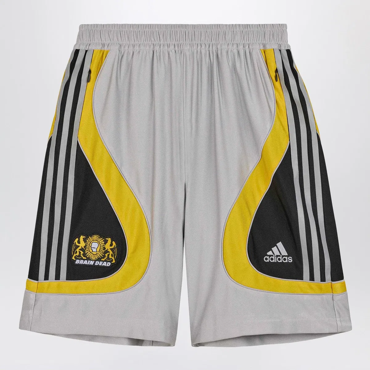 Adidas x Brain Dead Shorts Silver Metallic