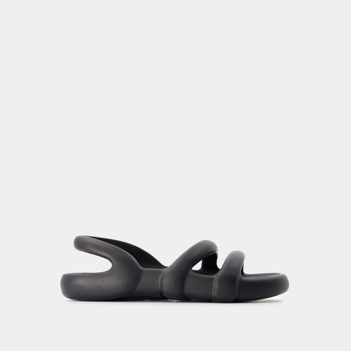 Camper Kobarah Flat Negro Sandals