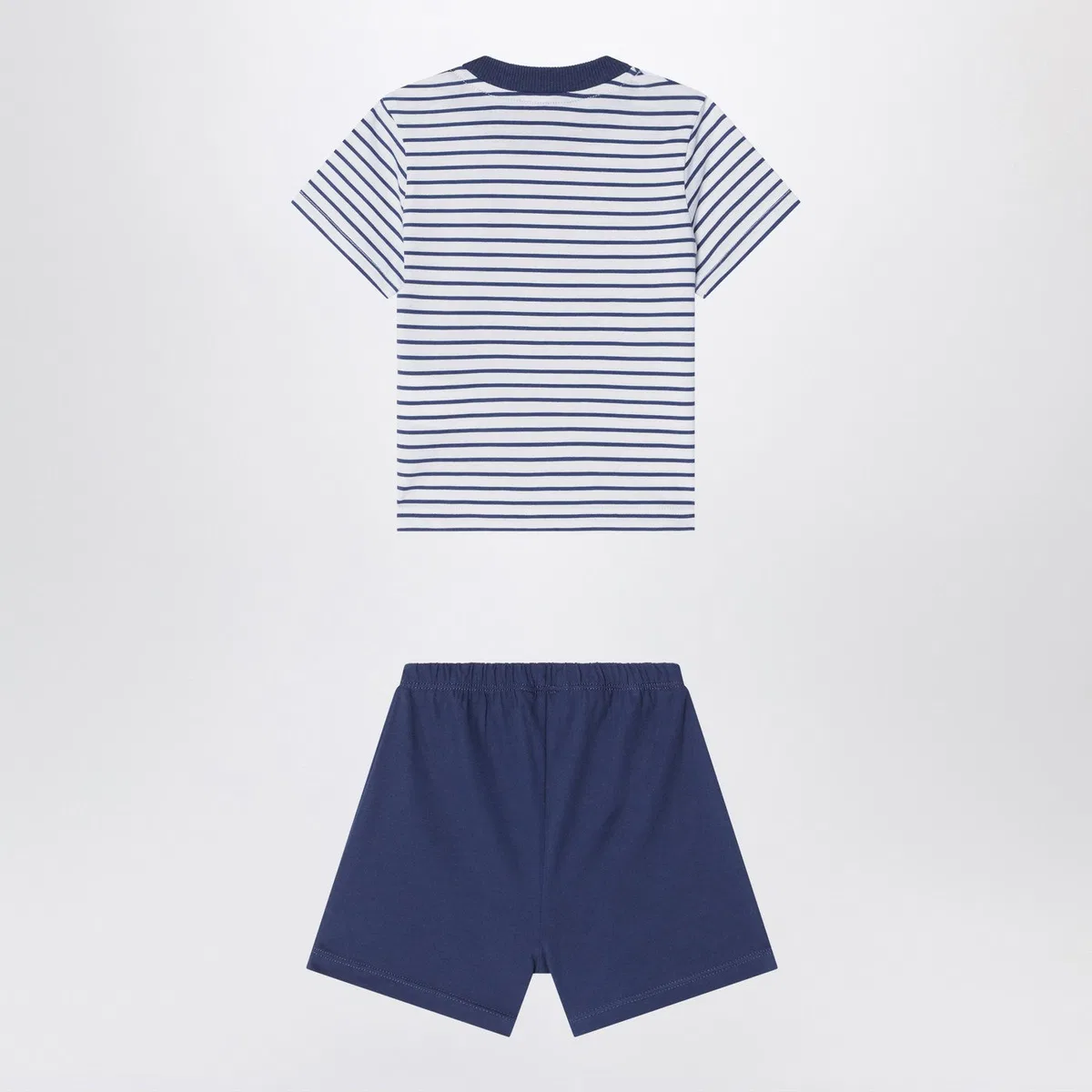 K-Way Two-Piece Blue Striped Cotton Outfit
