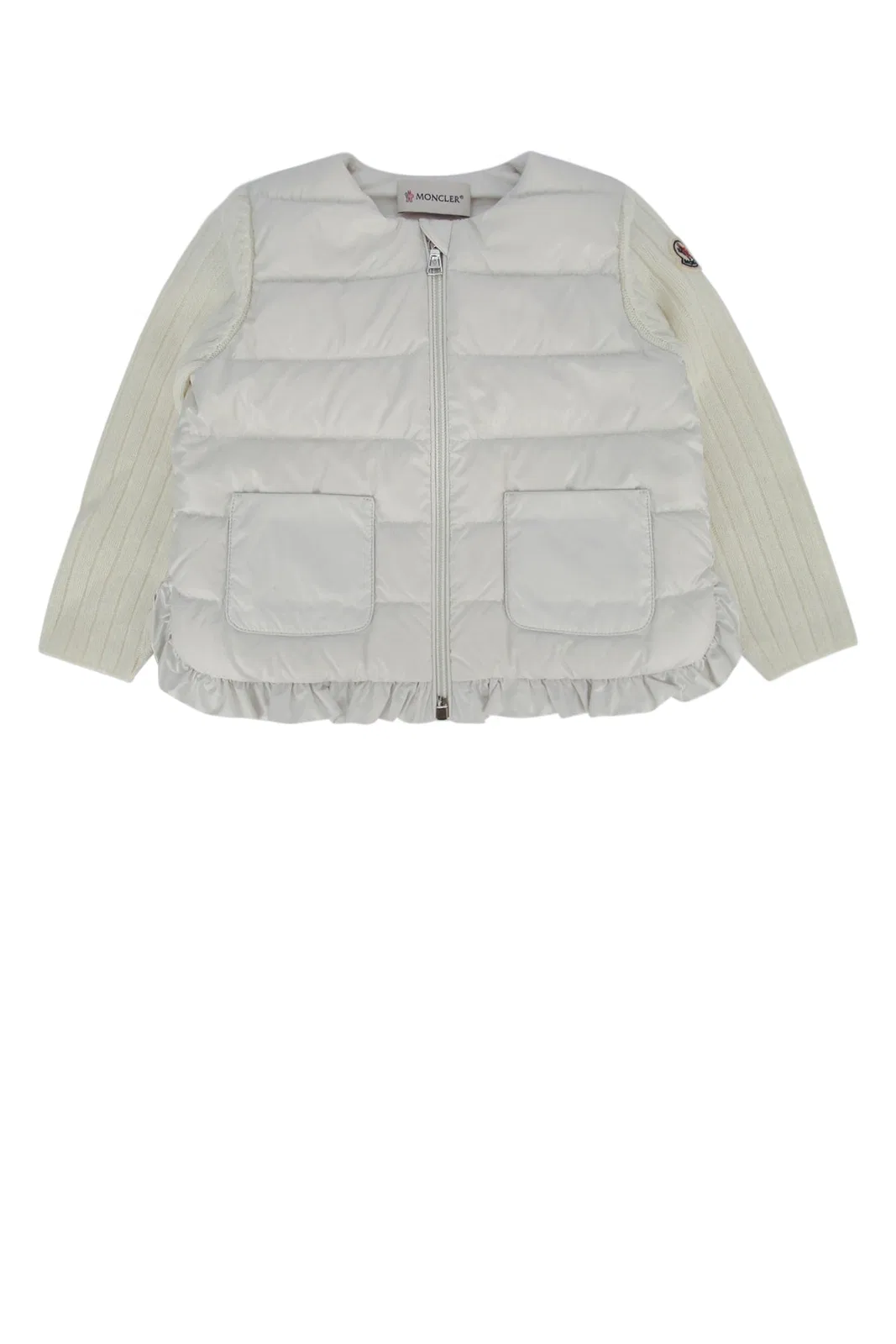 Moncler Kids Down Vest With Logo.