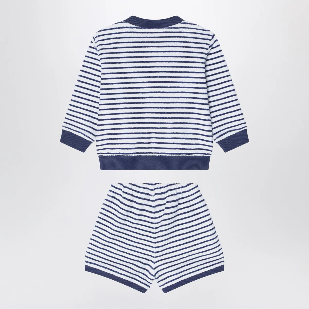 K-Way Sponge Outfit White/Cobalt Blue Striped
