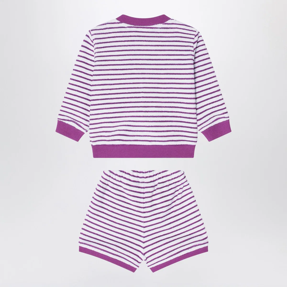 K-Way Sponge Outfit White/Purple Striped