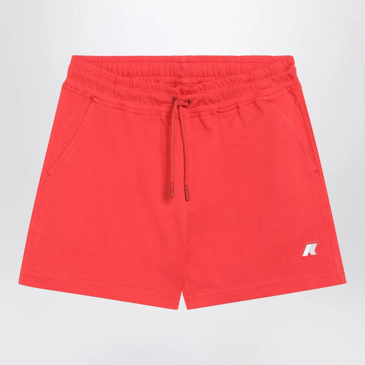 K-Way Red Vikette Cotton Jersey Shorts