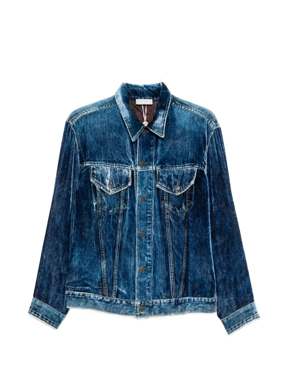 Pierre Louis Mascia Velvet Effect Buttoned Shirt