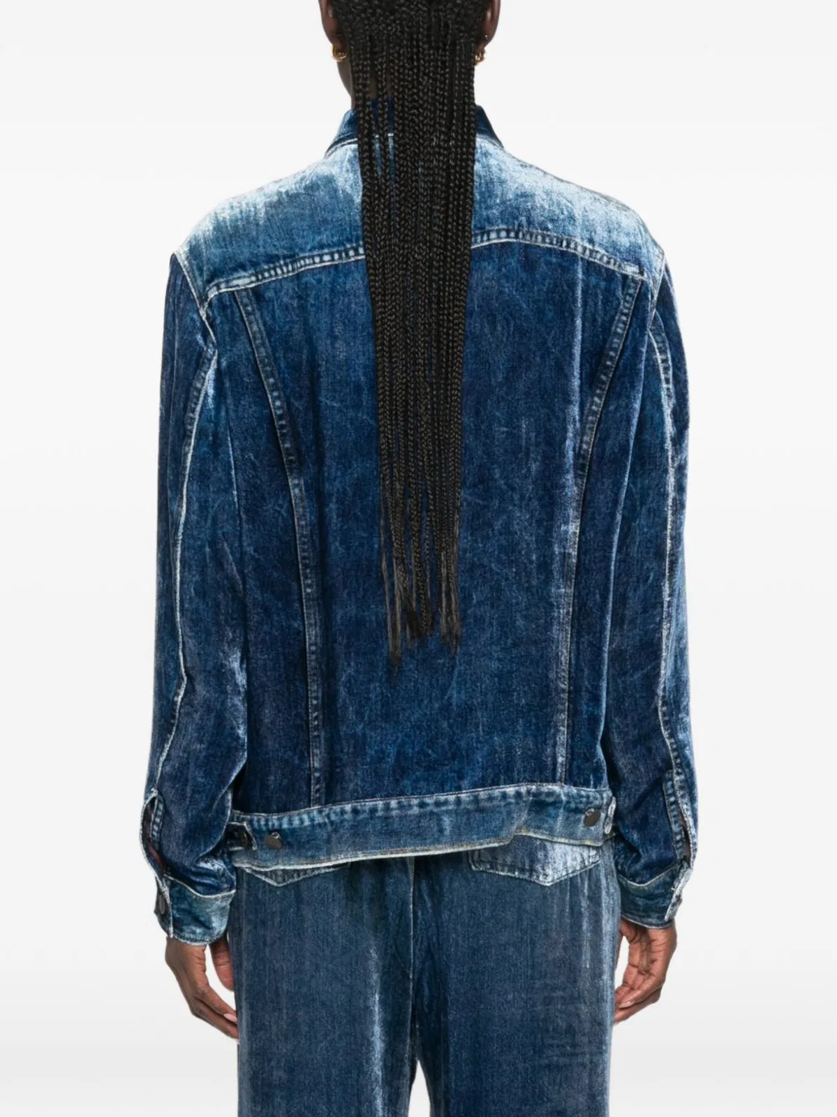 Pierre Louis Mascia Velvet Effect Buttoned Shirt