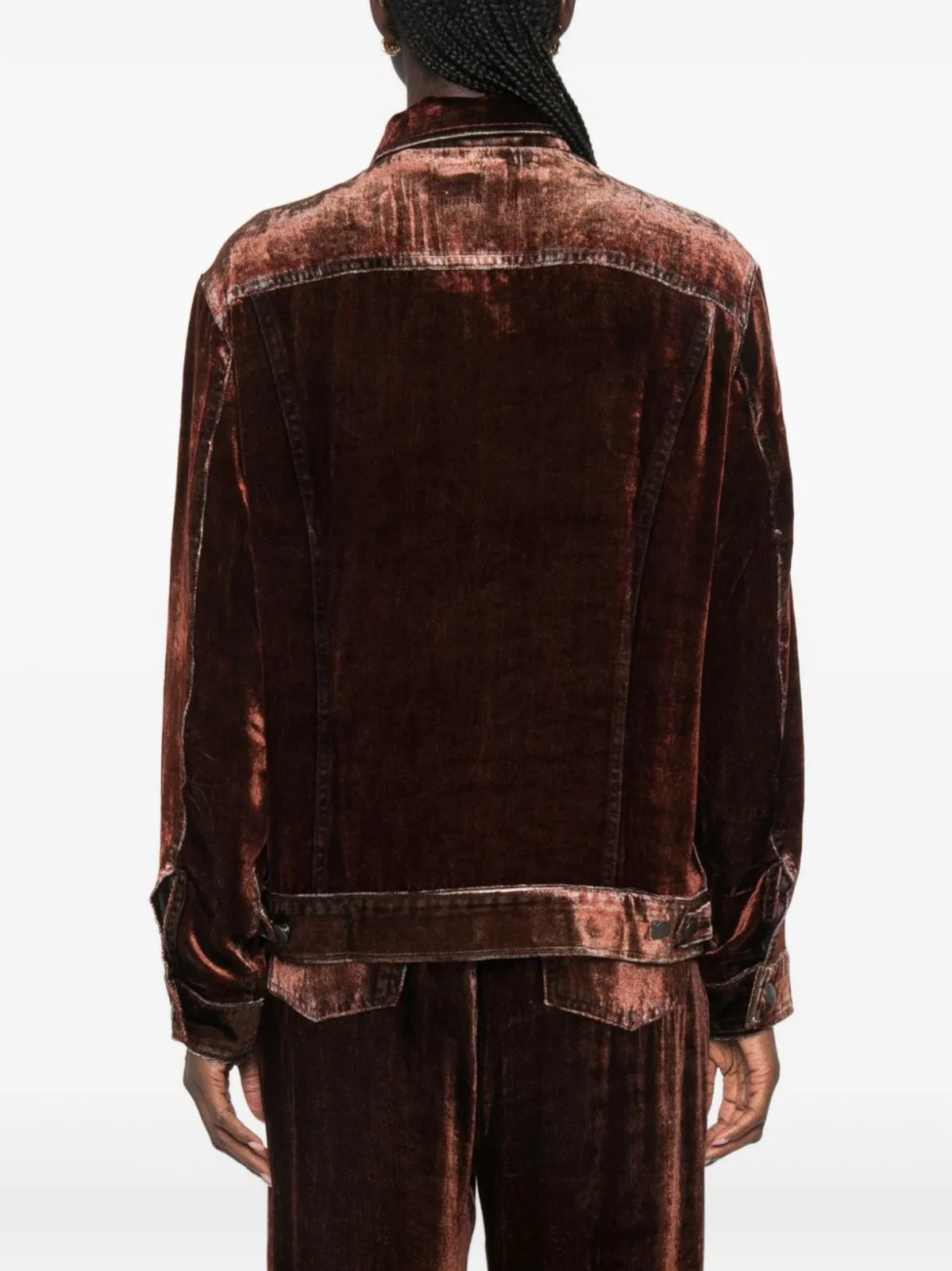 Pierre Louis Mascia Velvet Effect Buttoned Shirt