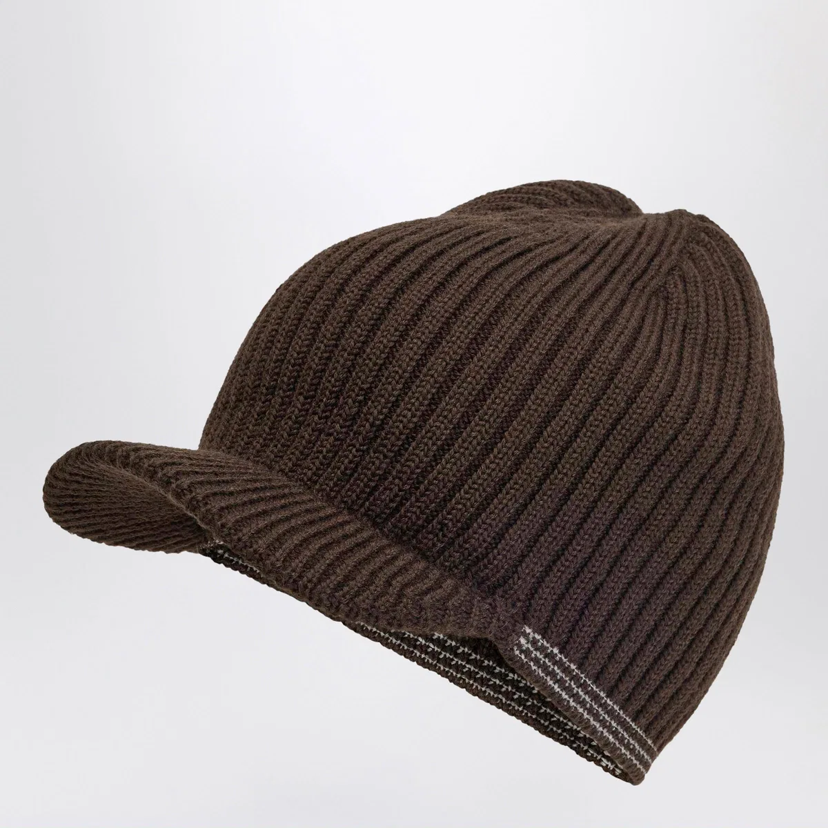 adidas by Wales Bonner Y-3 Coffee-Colored Wool Visor Cap