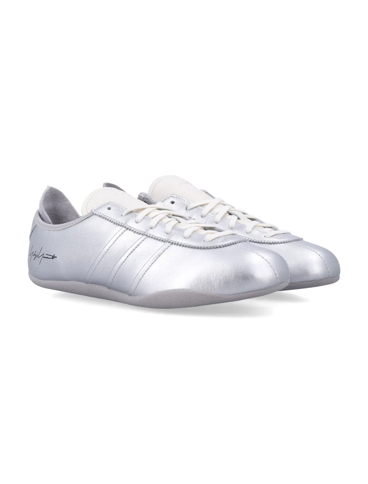 Y-3 Tokyo Silver Leather Sneakers