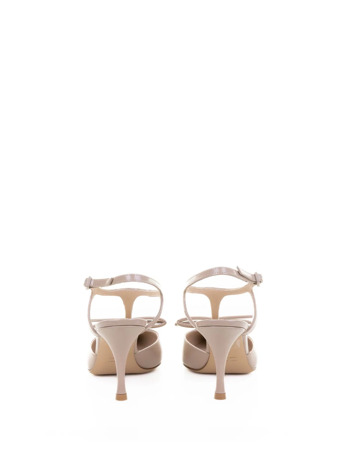 Roberto Festa Brushed Leather Pumps With Bow In Powder