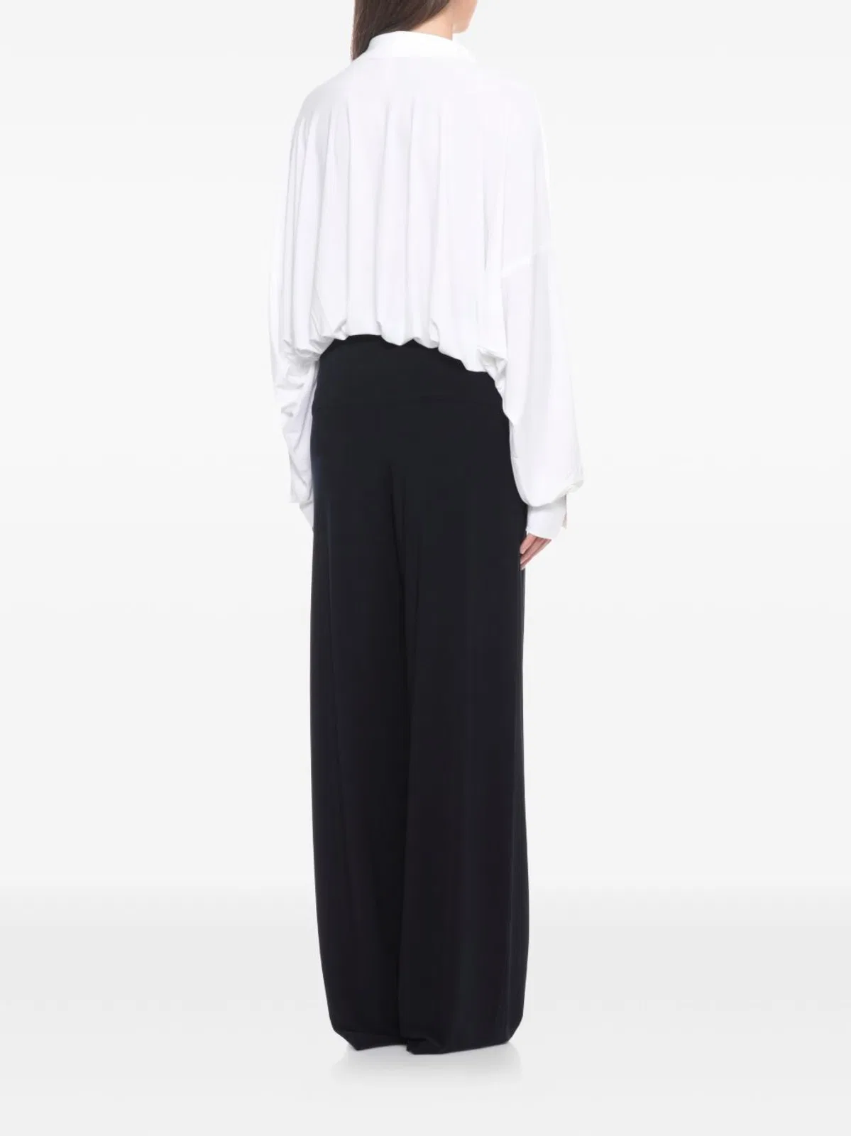 Norma Kamali Oversized Shirt Bodysuit