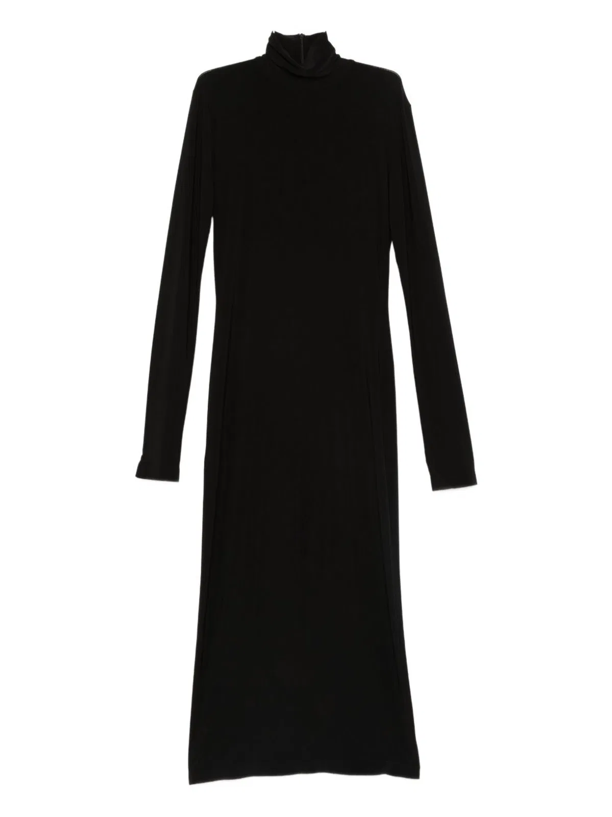 Norma Kamali Turtle-Neck Midi Dress