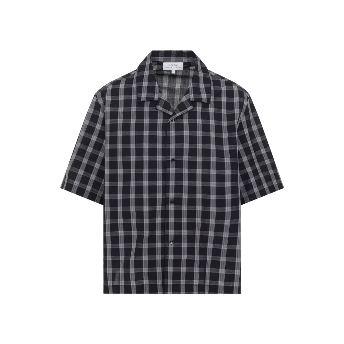 Studio nicholson Black Kline Cotton Shirt