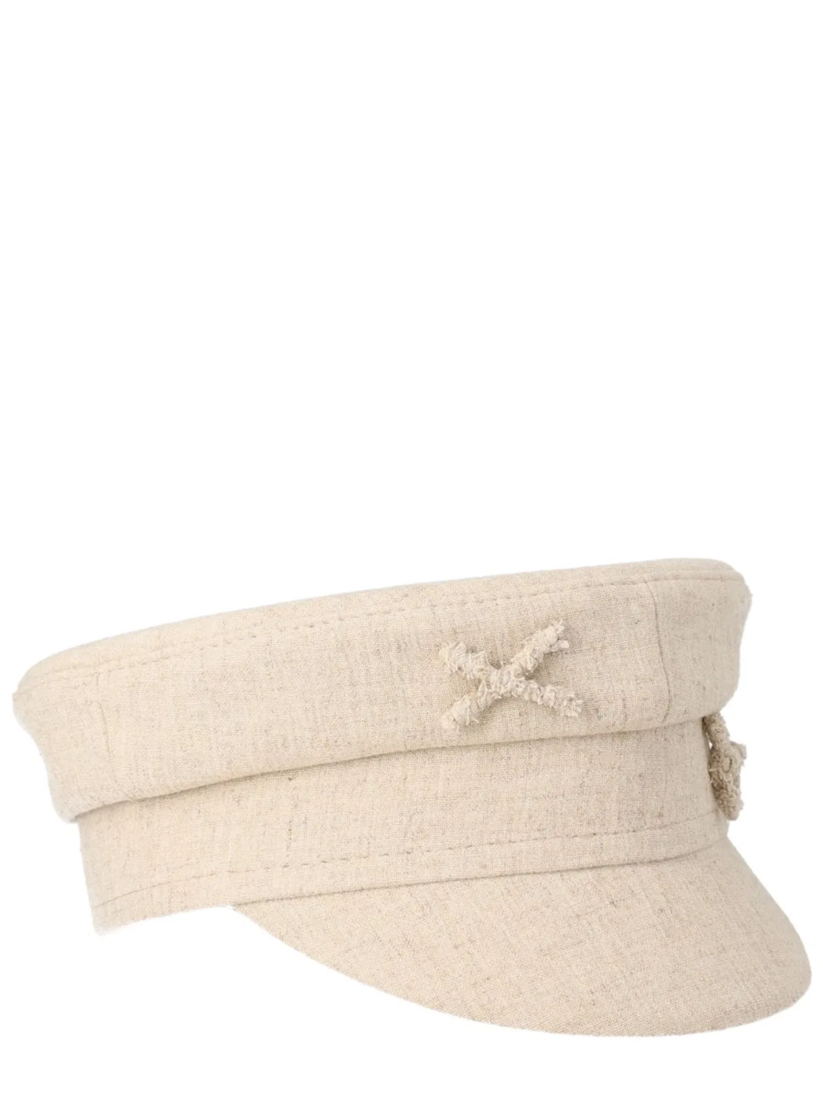 Ruslan Baginskiy Beige Linen Viscose Hat
