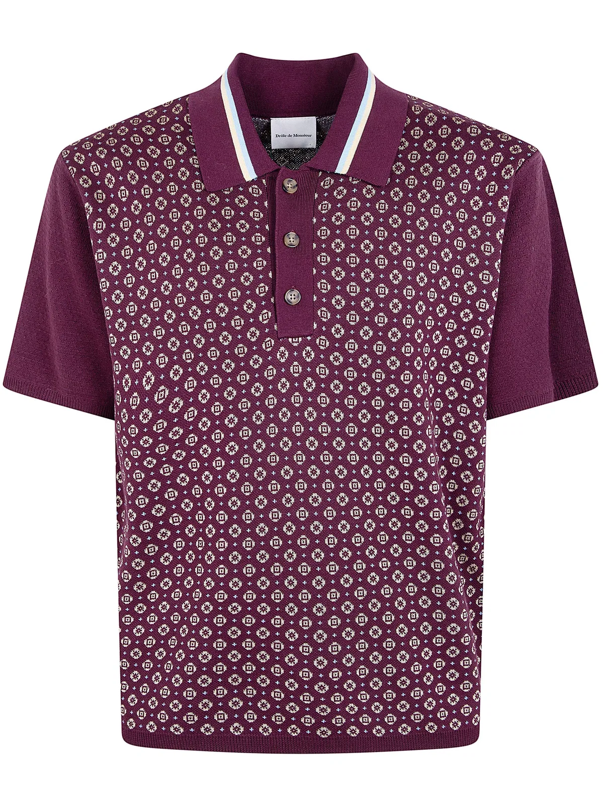 Drôle De Monsieur "Jacquard Cravate" Polo Shirt