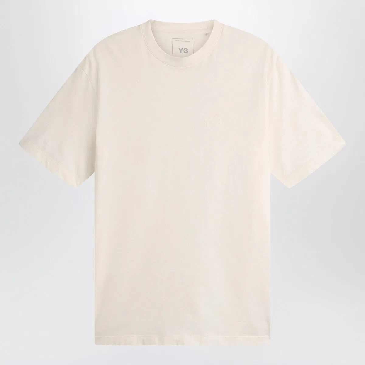Adidas Y-3 Chalk White T-Shirt With Logo