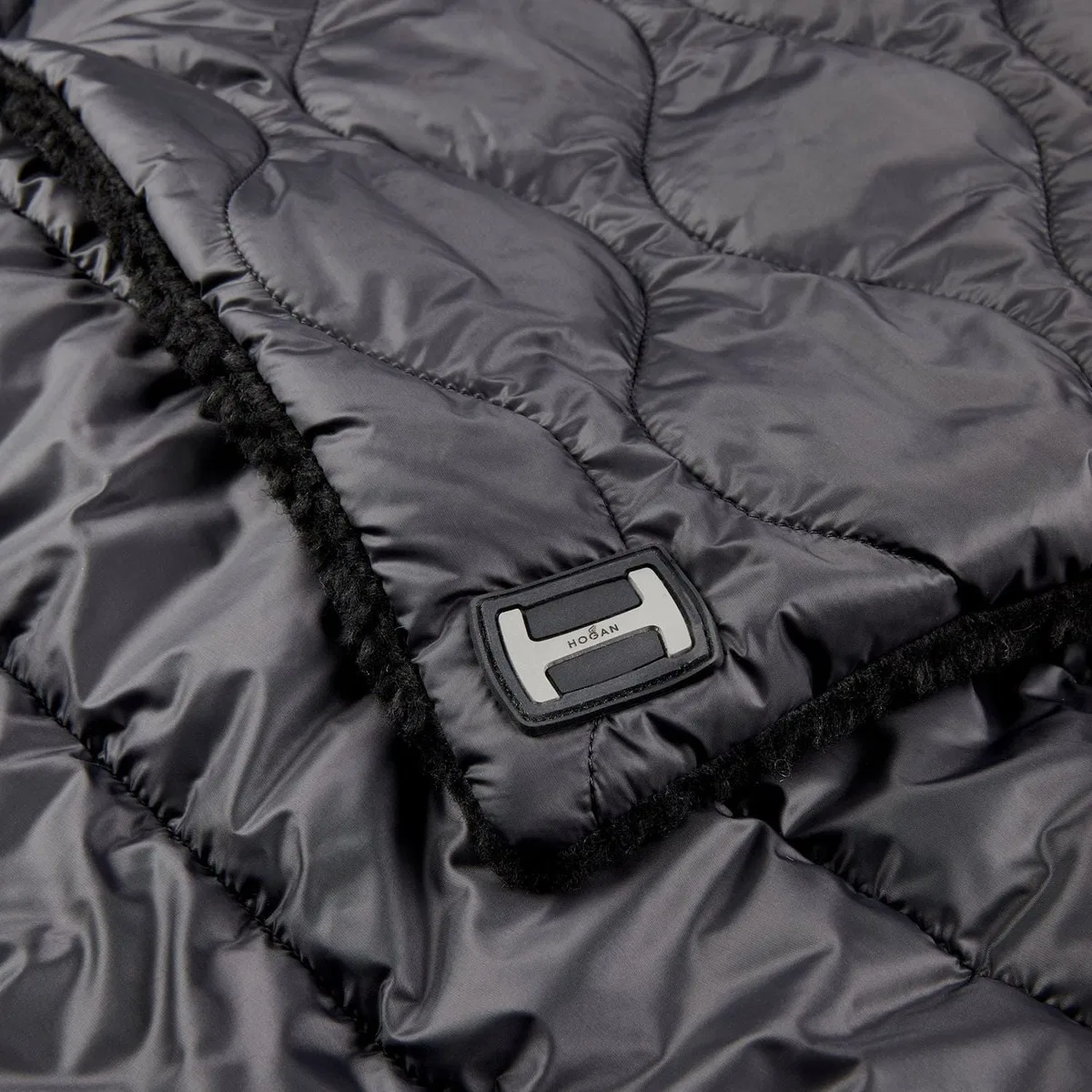 Hogan Sciarpa Trapunte Nylon+Orsetto