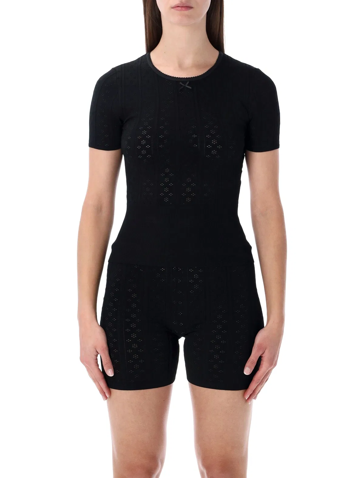 JW Anderson Pointelle Knit T-Shirt