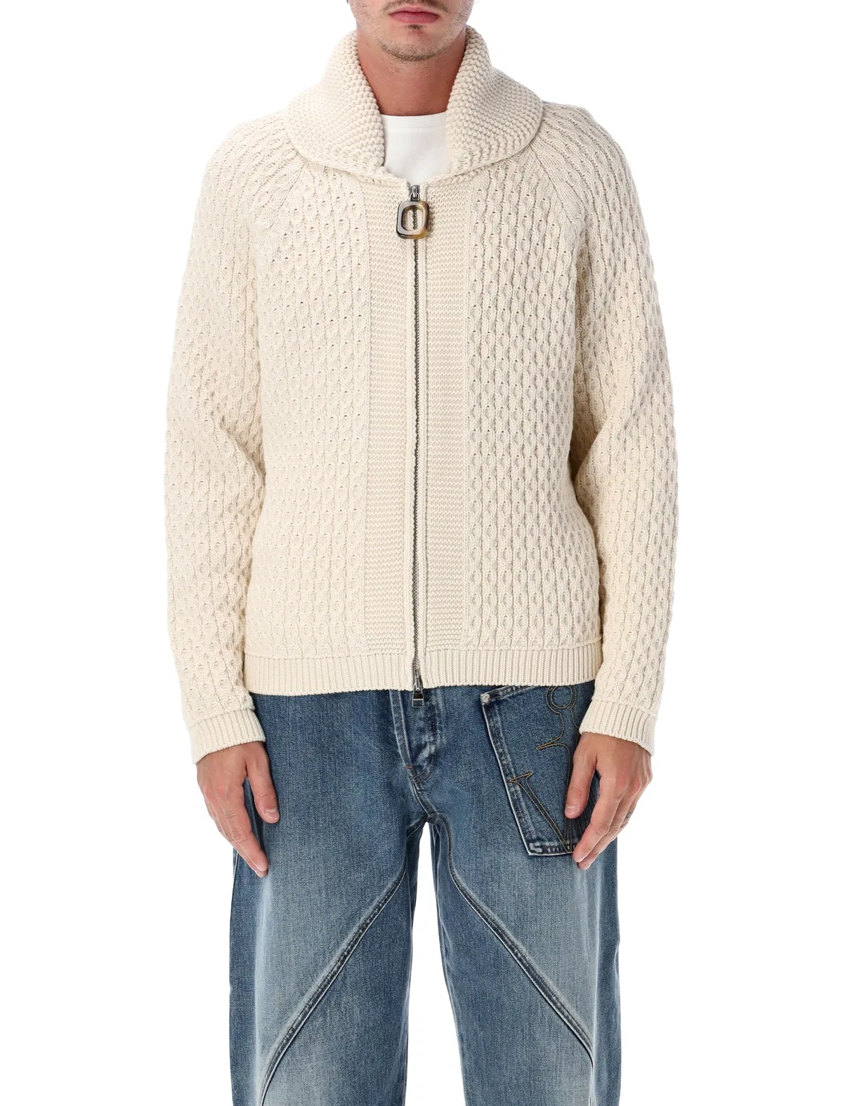 JW Anderson Cable Knit Zip Cardigan