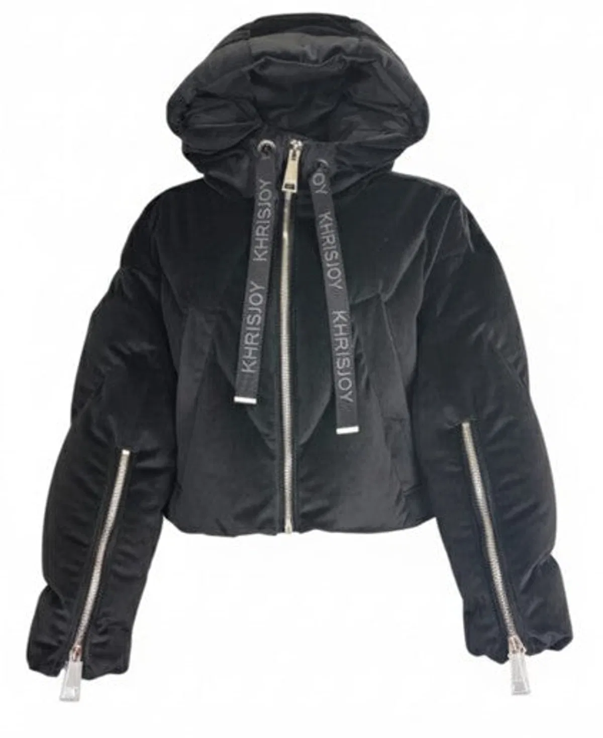 Khrisjoy Black Polyester Down Feather Jacket