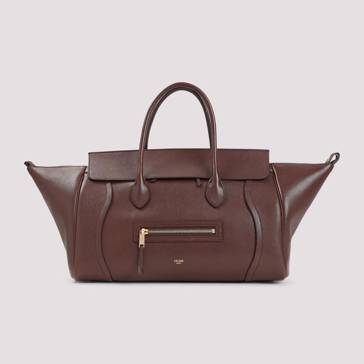 Celine Brown Medium New Luggage Bag