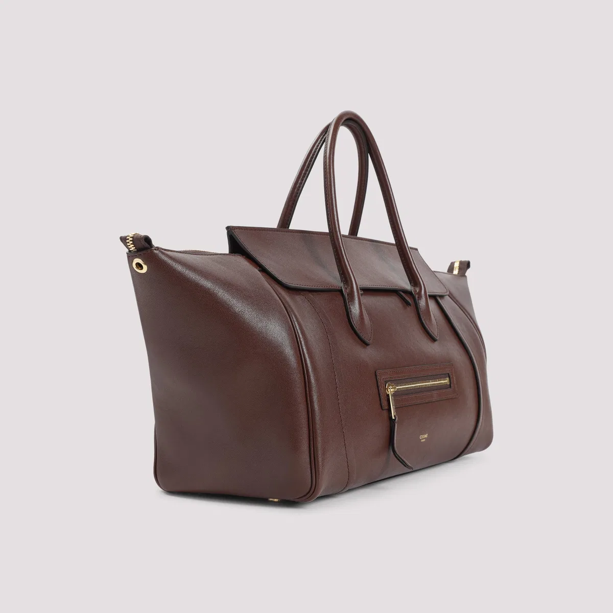 Celine Brown Medium New Luggage Bag