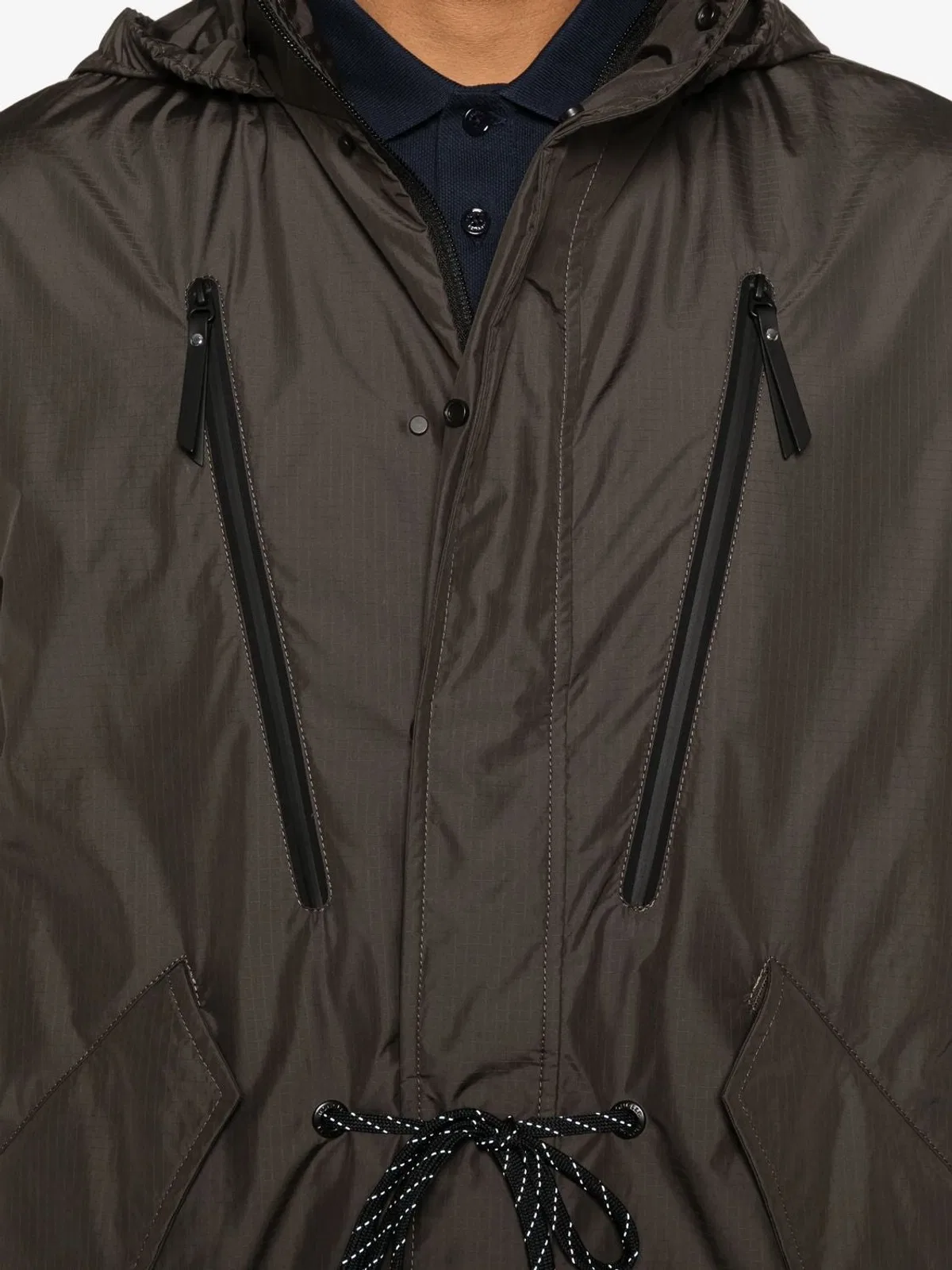 Moncler Aliso Long Polyamide Parka