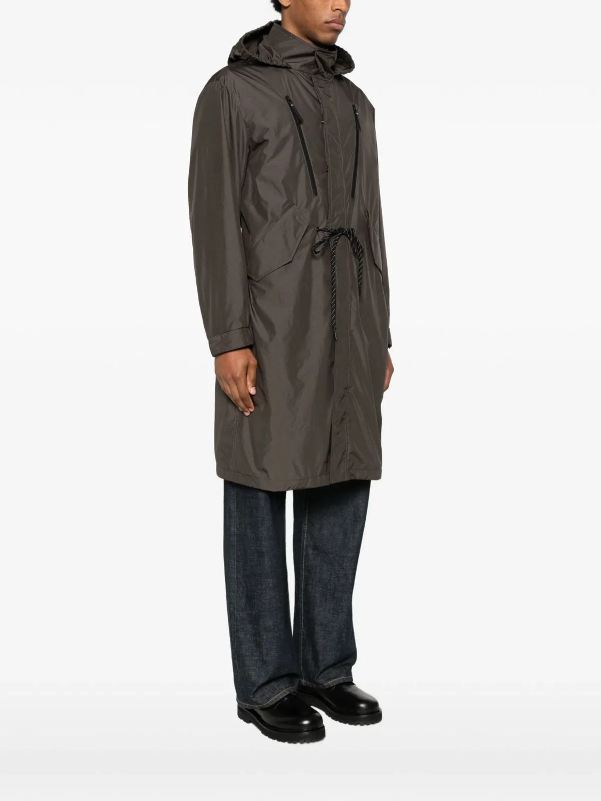 Moncler Aliso Long Polyamide Parka
