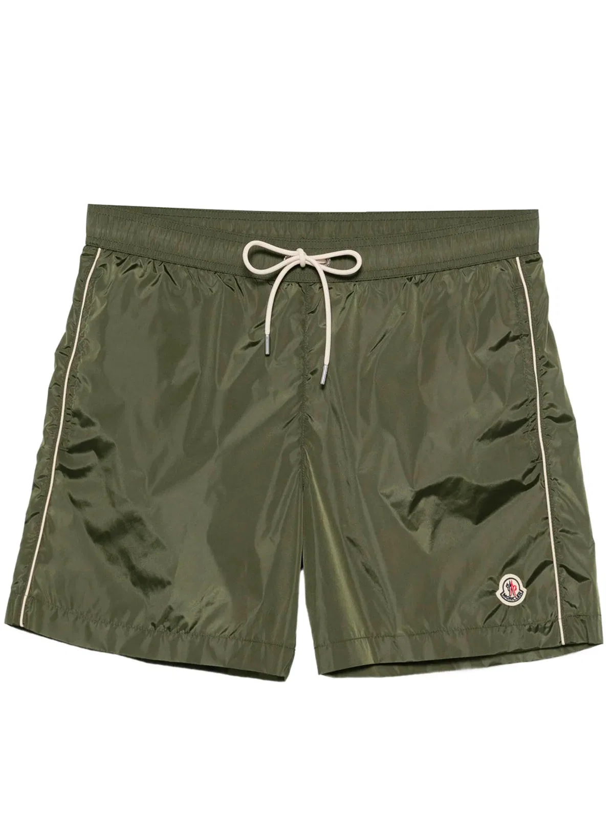 Moncler Logo-Patch Drawstring-Waist Swim Shorts
