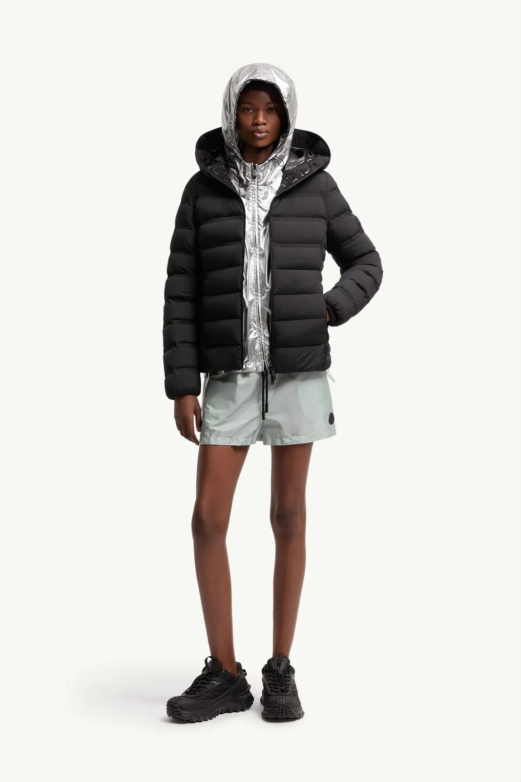 Moncler Alete Short Down Jacket With Hood