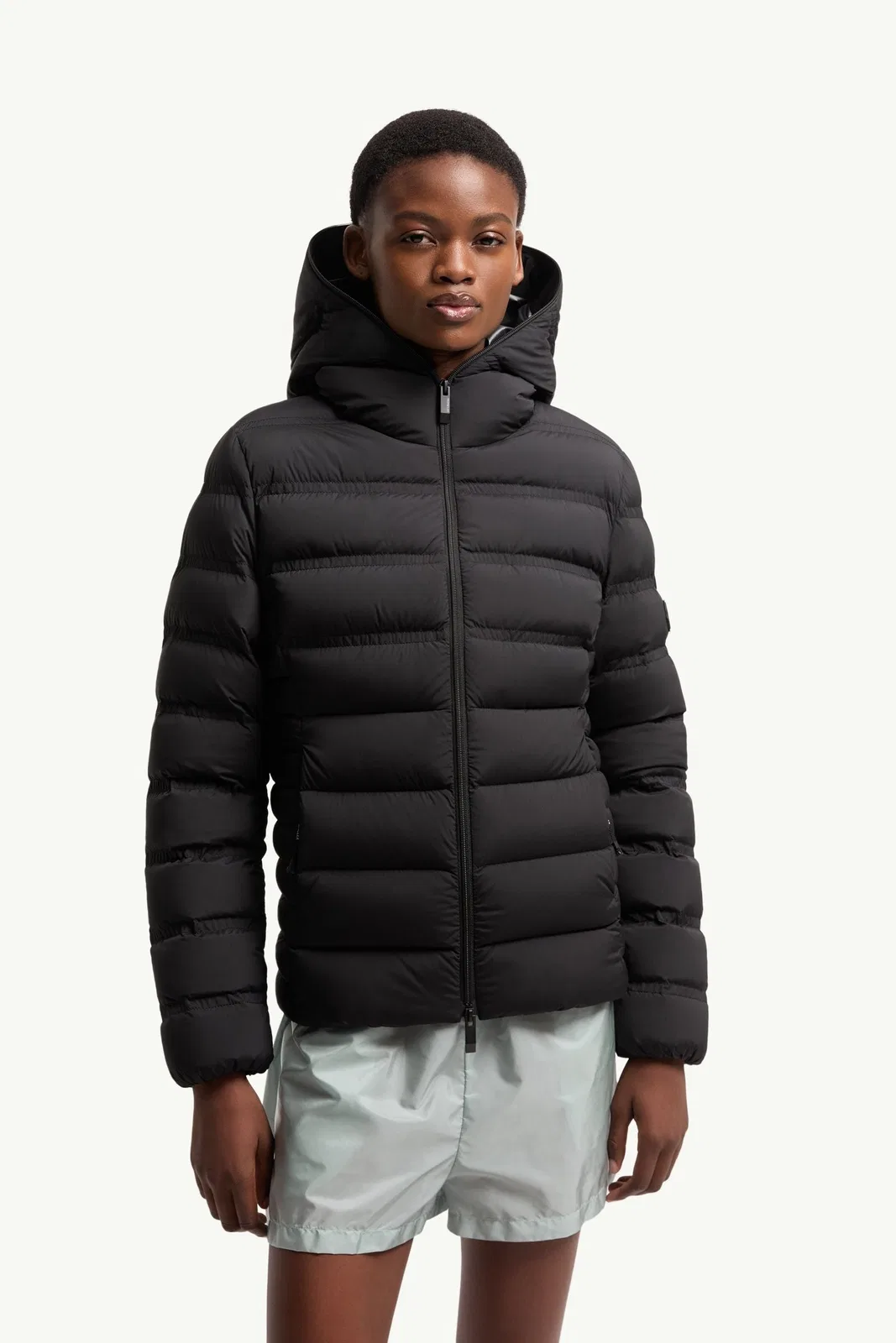 Moncler Alete Short Down Jacket With Hood