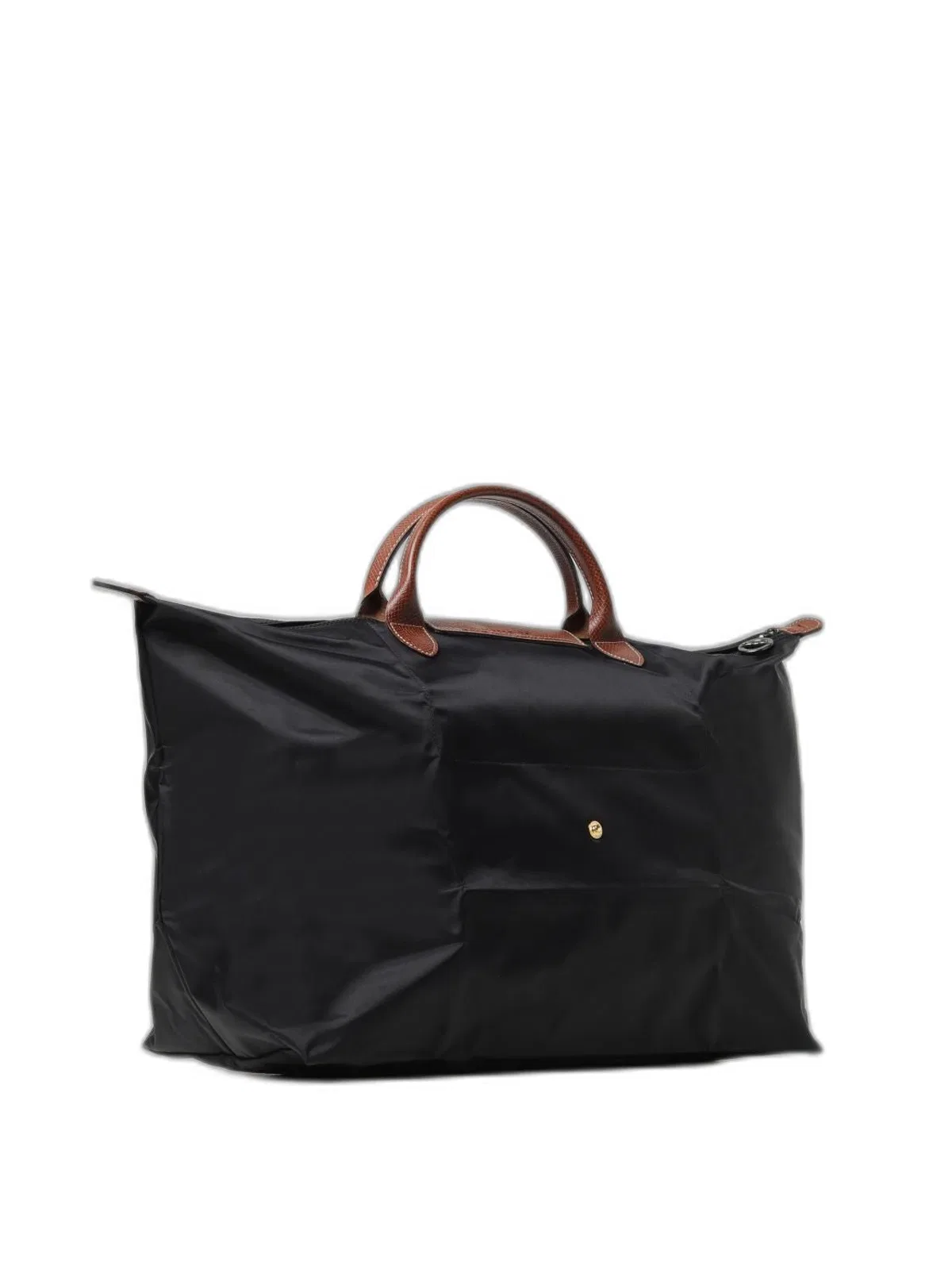 Longchamp Black Travel Bag Le Pliage Original L