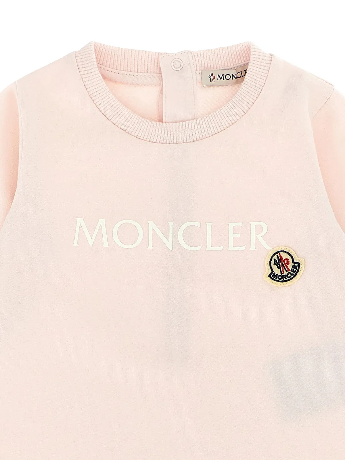 Moncler Kids Cotton Onesie With Logo