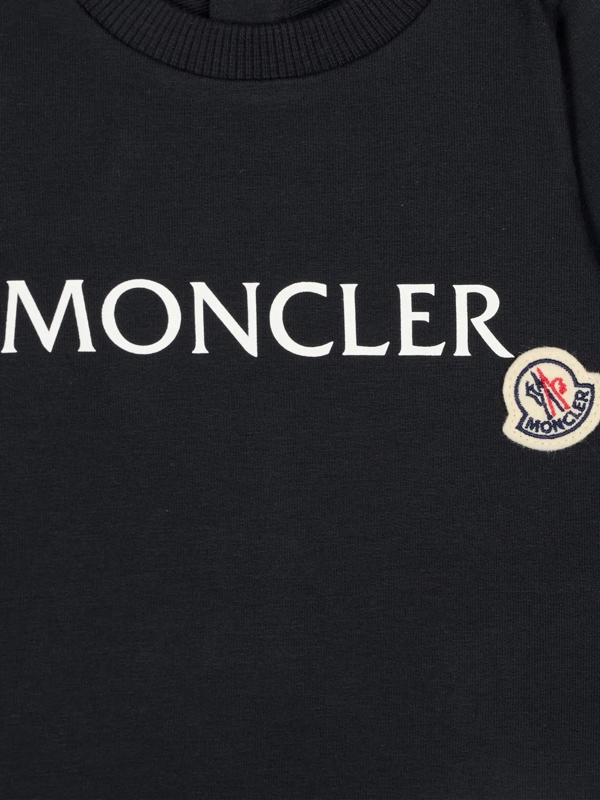 Moncler Kids Cotton Onesie With Logo