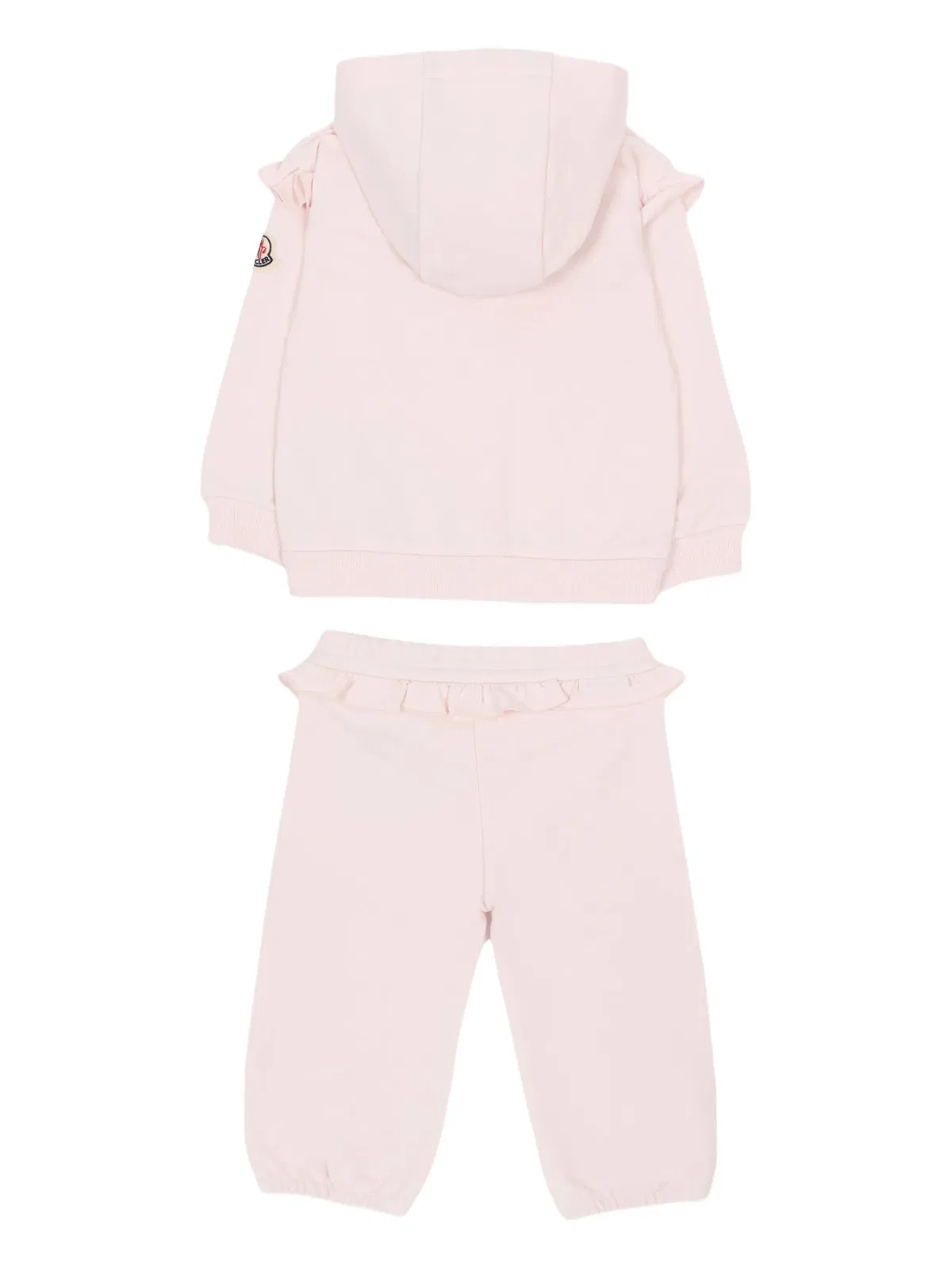 Moncler Kids Cotton Set With Ruffled Hem