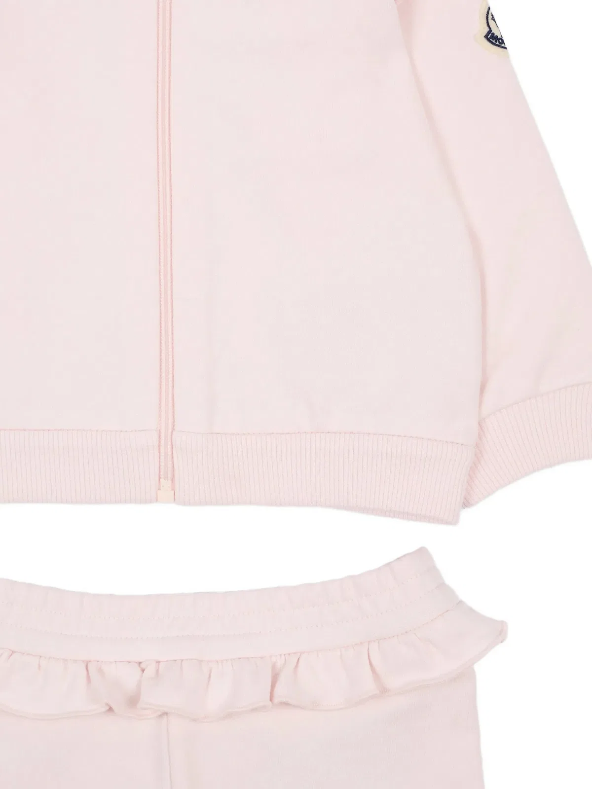 Moncler Kids Cotton Set With Ruffled Hem