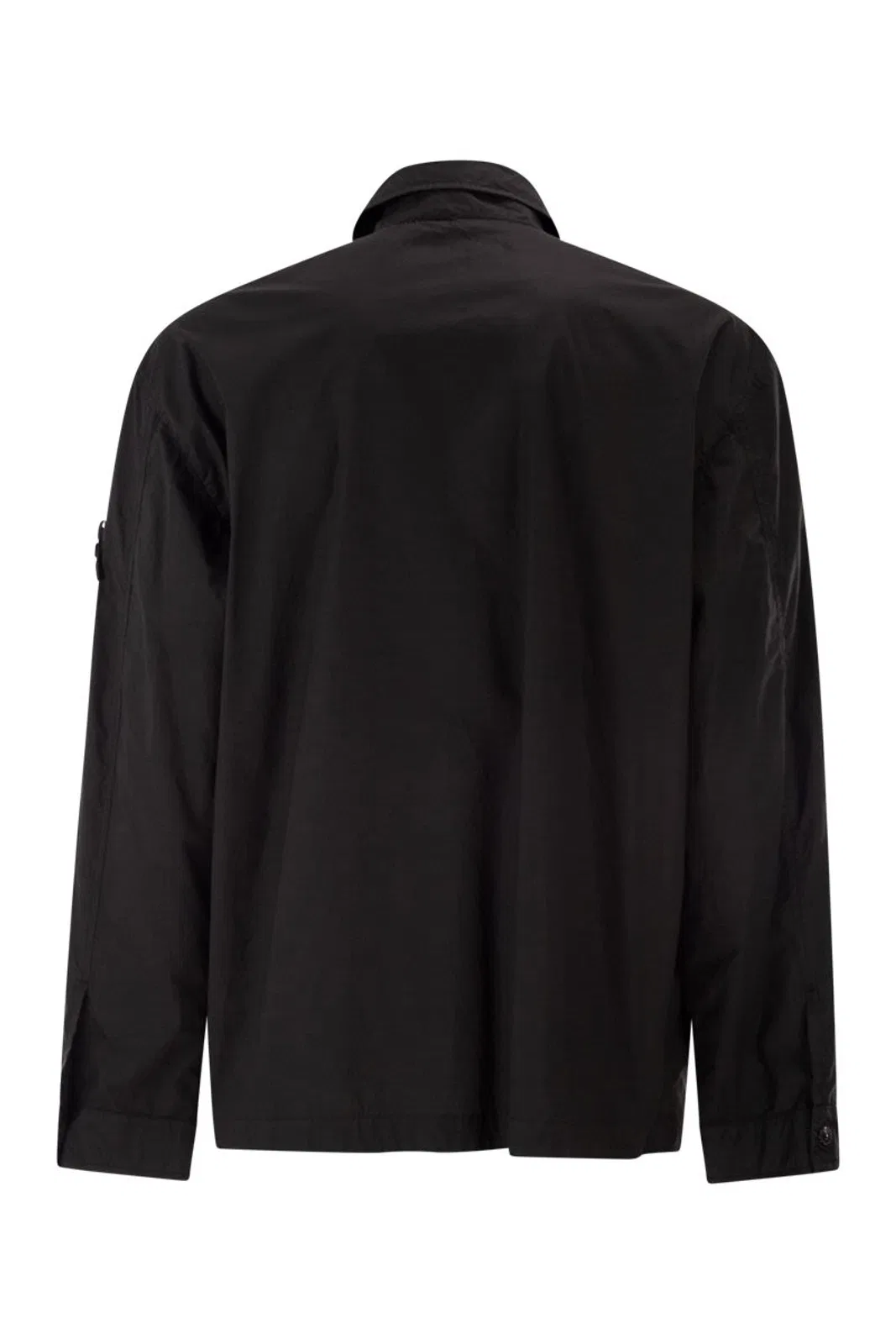Stone Island Comfort Fit Overshirt With Press Studs
