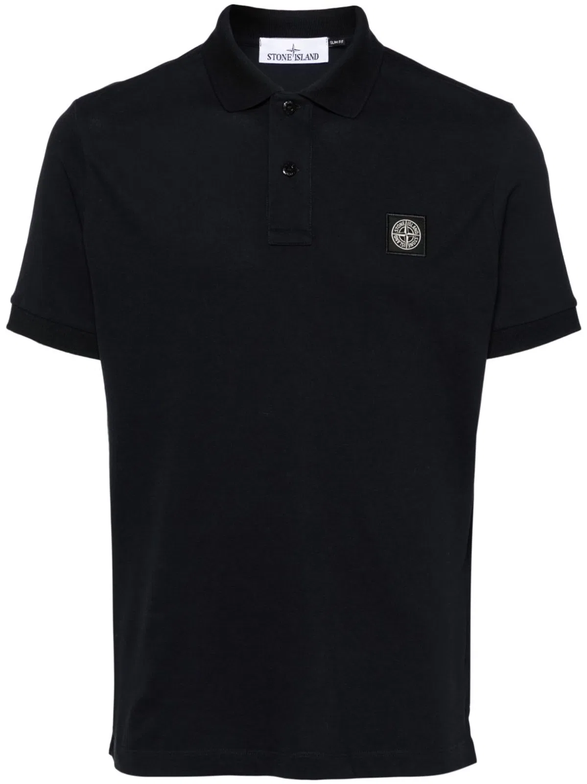 Stone Island Regular Fit Short-Sleeved Polo Shirt Wit