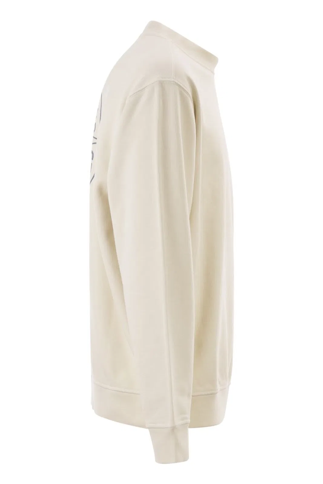 Stone Island Oversized Crew Neck Sweatshirt With “Out