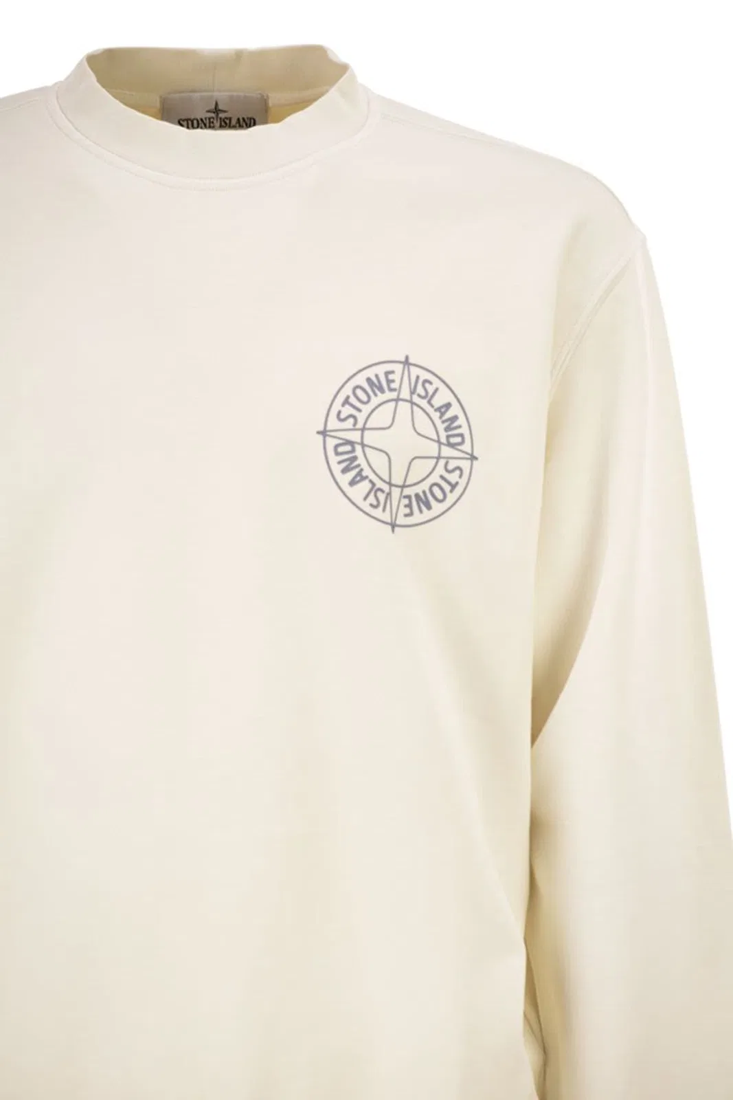Stone Island Oversized Crew Neck Sweatshirt With “Out