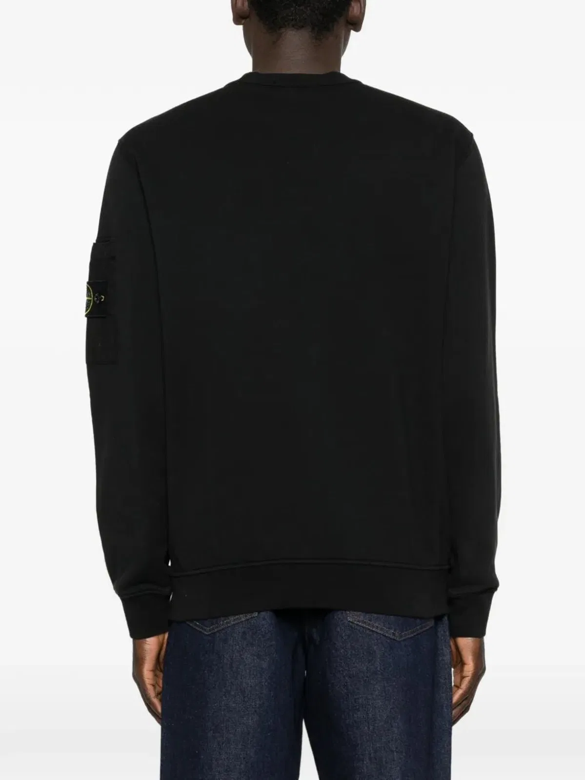 Stone Island Regular Fit Crew Neck Sweatshirt With Se