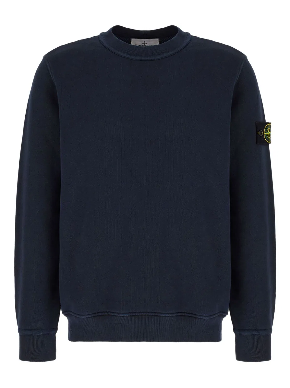 Stone Island Blue Cotton Sweatshirt