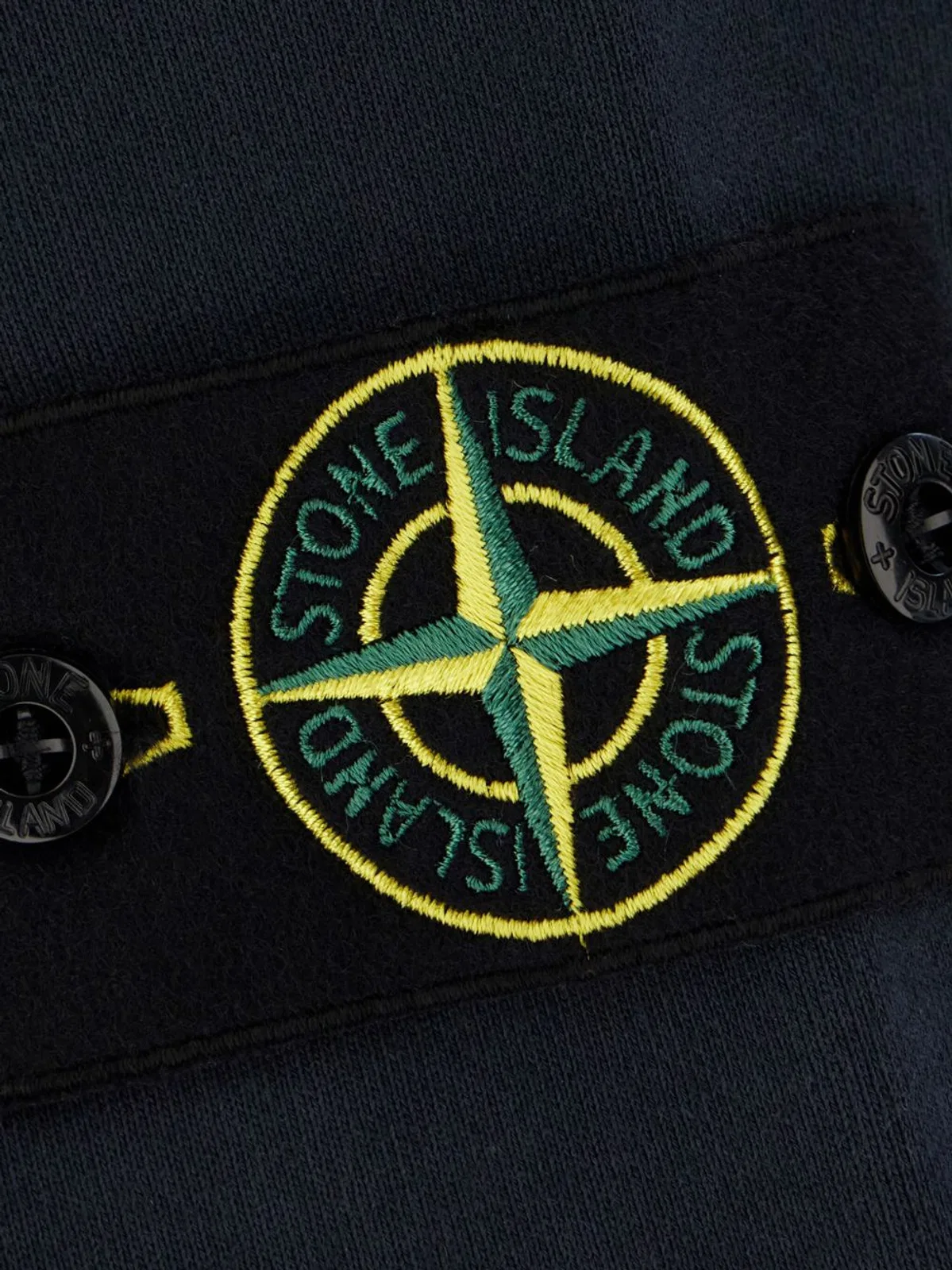 Stone Island Blue Cotton Sweatshirt