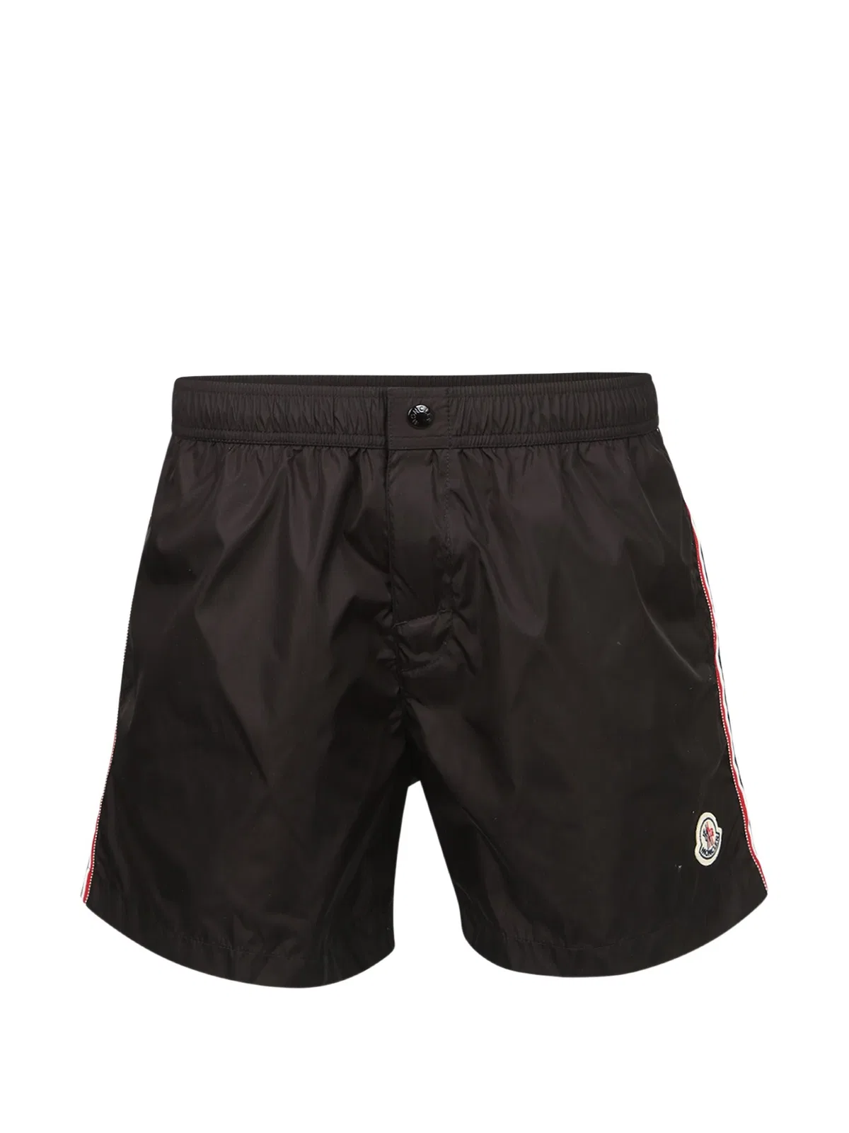 Moncler Logo-Patch Side-Stripe Swim Shorts