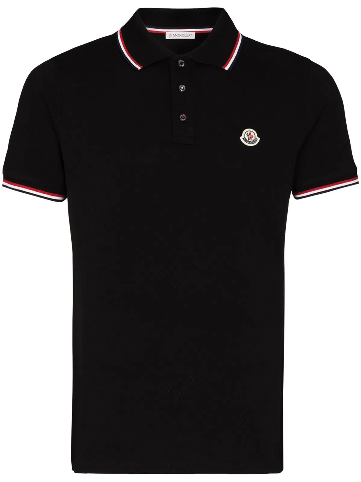 Moncler Logo Cotton Polo Shirt