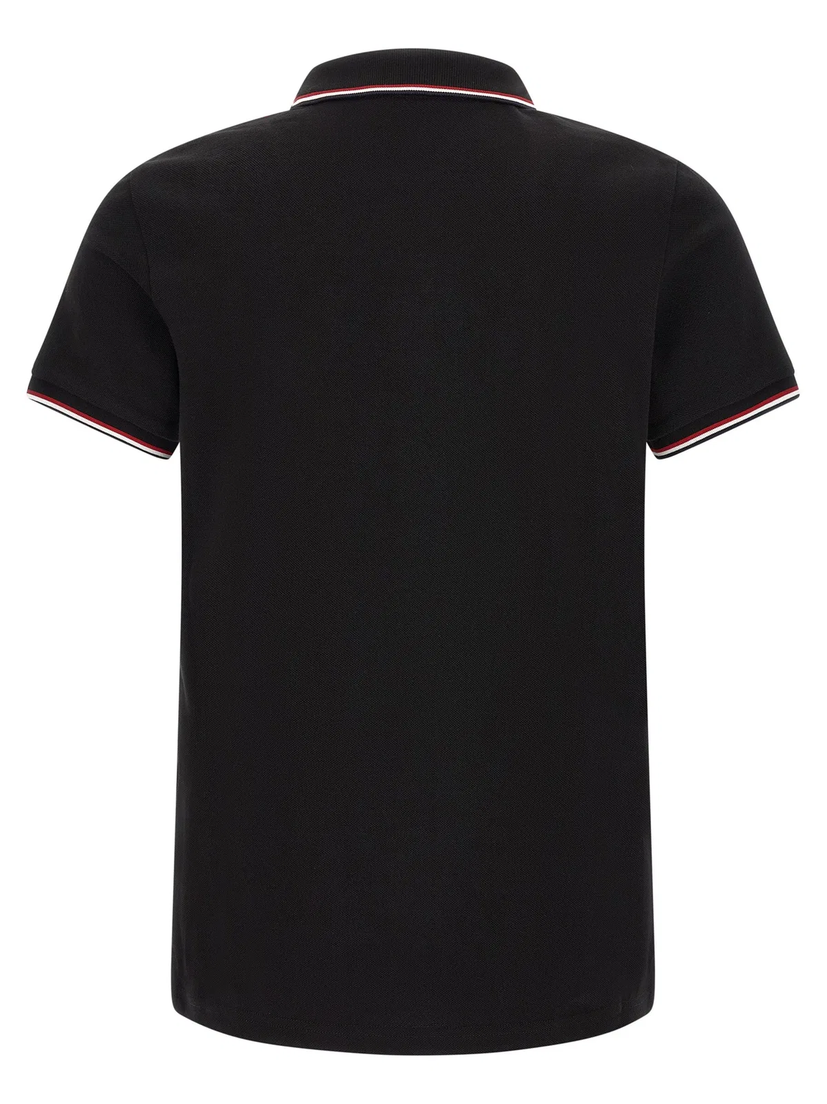 Moncler Tricolor Trim Polo Shirt
