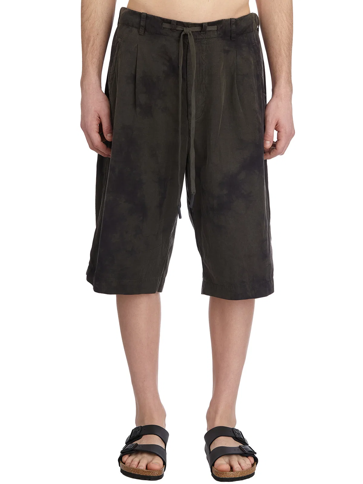 Andrea Ya'aqov Cupro And Cotton Bermuda Shorts