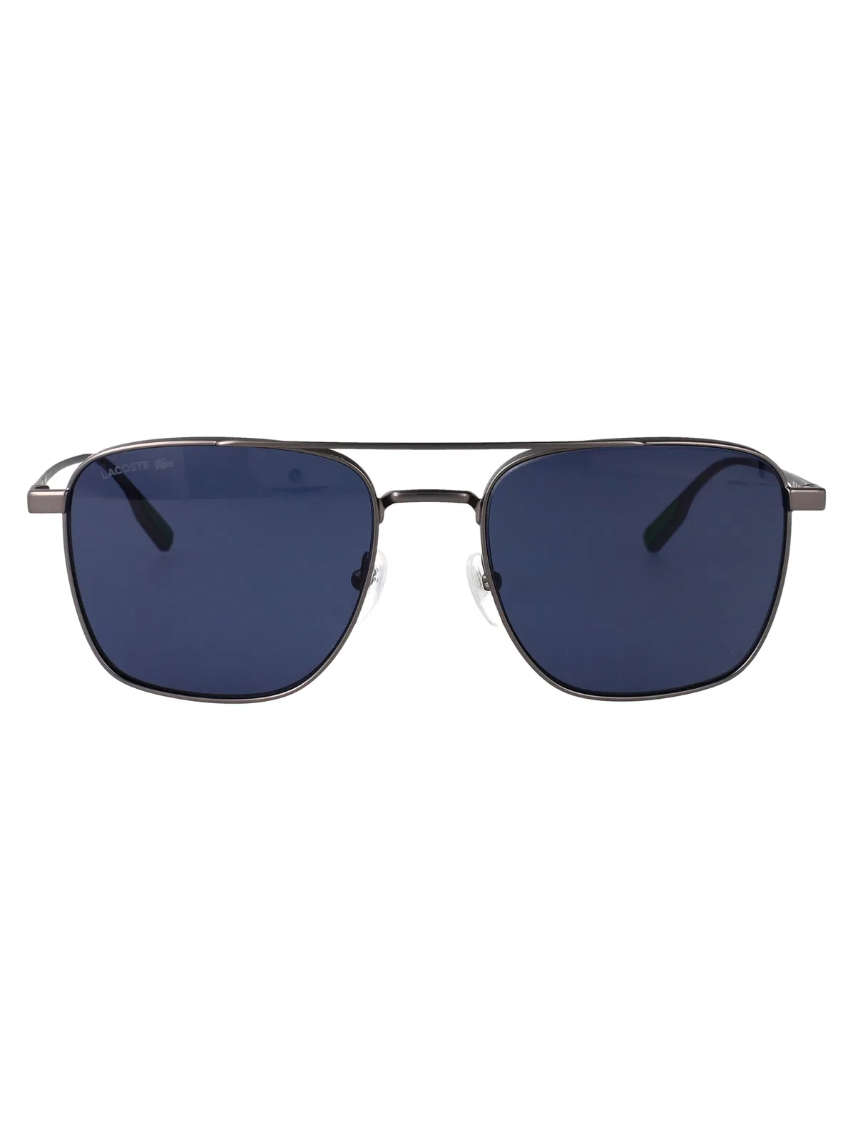 Lacoste Matte Dark Gunmetal Metal Sunglasses