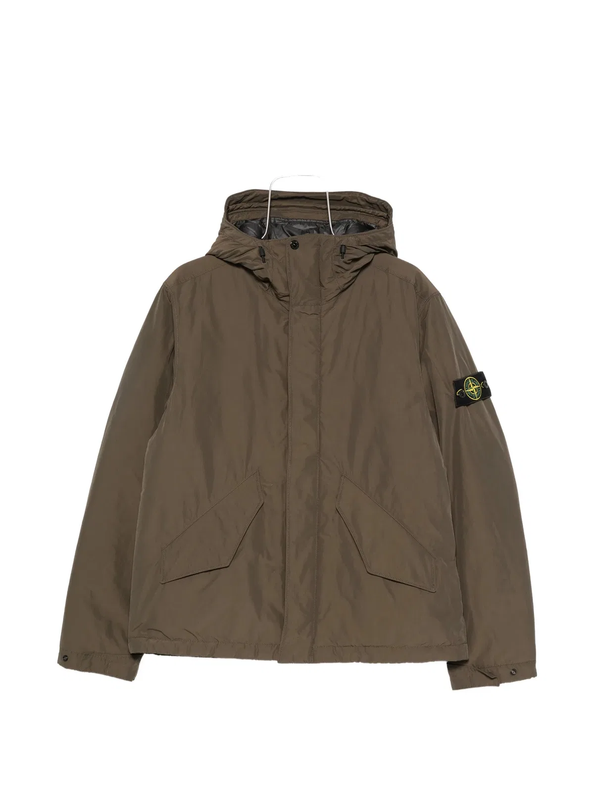 Stone Island Micro Reps Hooded Down Jacket