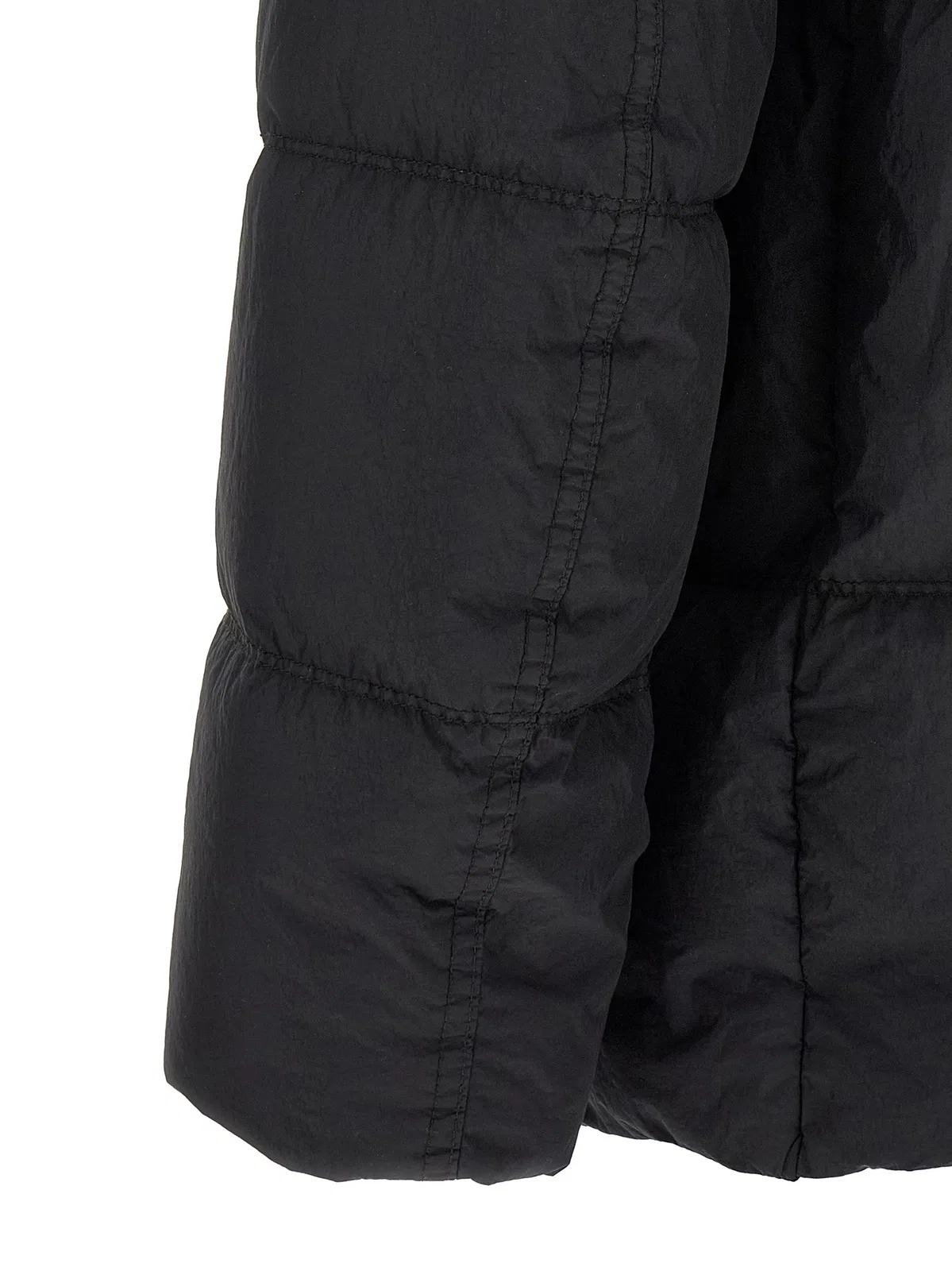 Stone Island Ruffled Effect Down Jacket